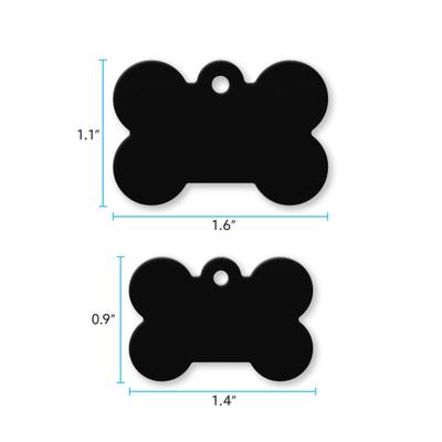 Show full view: Buckle-Down Custom Color Personalized Aluminum Bone Shaped Dog ID Tag, Large slide 5 of 5