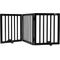 Show in main carousel: jansno 3 Panels Foldable Wide & Narrow Passageways, Expandable Wooden Dog Gate, Brown slide 1 of 7