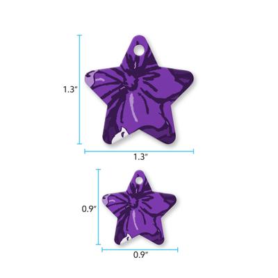 Show full view: Buckle-Down Hibiscus Collage Personalized Aluminum Star Shaped Dog ID Tag, Small slide 5 of 5