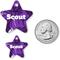 Show in main carousel: Buckle-Down Hibiscus Collage Personalized Aluminum Star Shaped Dog ID Tag, Small slide 4 of 5