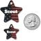 Show in main carousel: Buckle-Down Vintage US Flag Personalized Aluminum Star Shaped Dog ID Tag, Large slide 4 of 5