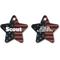 Show in main carousel: Buckle-Down Vintage US Flag Personalized Aluminum Star Shaped Dog ID Tag, Large slide 1 of 5
