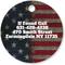 Show in main carousel: Buckle-Down Vintage US Flag Personalized Aluminum Circle Shaped Dog ID Tag, Large slide 3 of 5