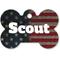 Show in main carousel: Buckle-Down Vintage US Flag Personalized Aluminum Bone Shaped Dog ID Tag, Large slide 2 of 6