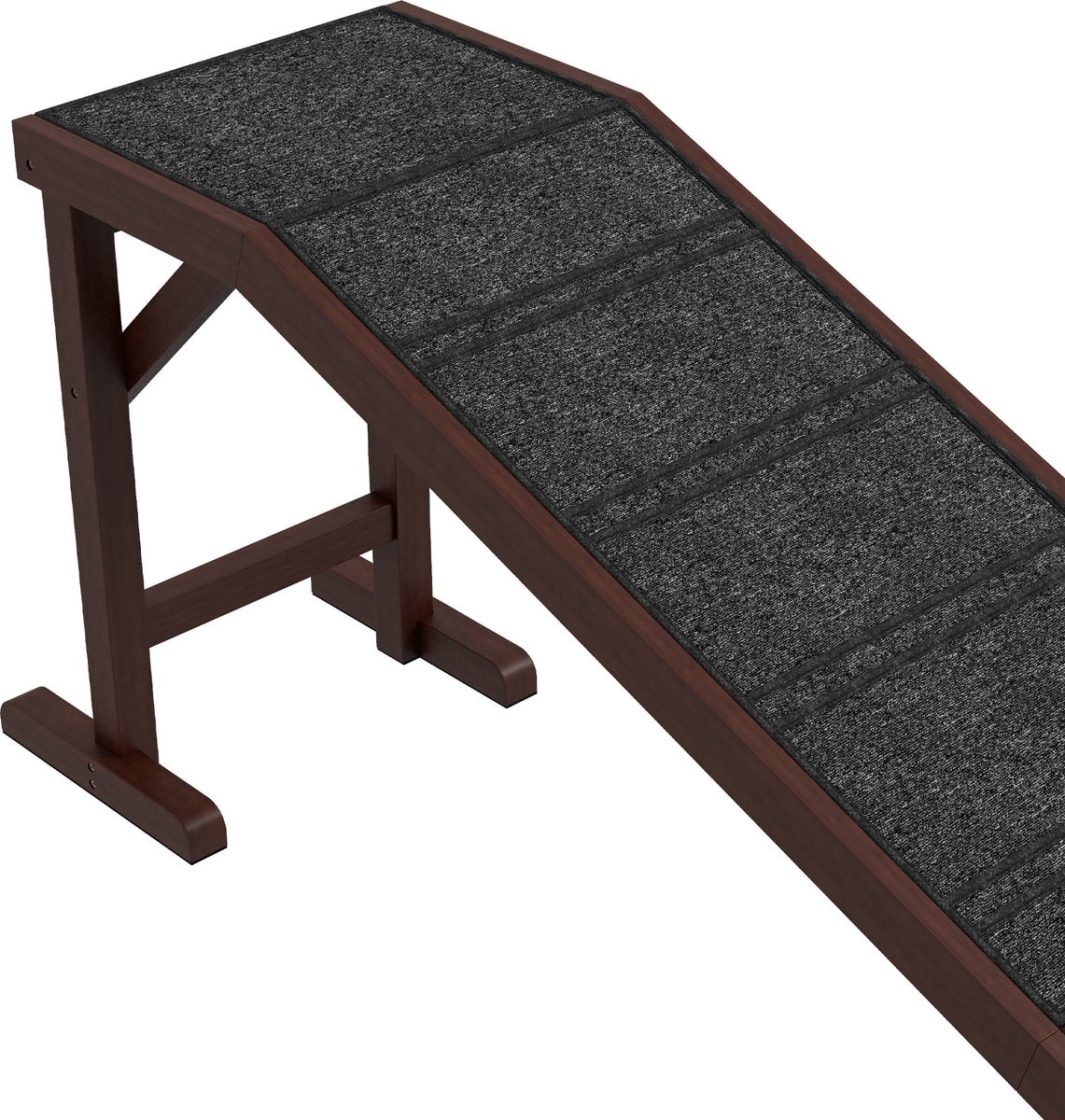 PAWHUT Non-Slip Carpet Dog Ramp, Brown - Chewy.com