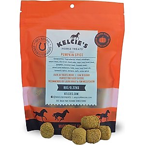 Kelcie's Pumpkin Spice Low Sugar Horse Treats, 8-oz bag