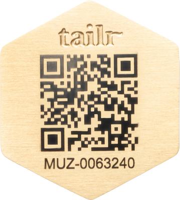 Show full view: Tailr Slide-On QR Slide On Silent Digital Pet Profile Personalized Dog & Cat ID Tag, Gold, Medium slide 8 of 9