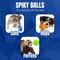 Show in main carousel: Vila Squeaky Spike Chew Balls Dog Toys, Small, 3 count slide 5 of 7