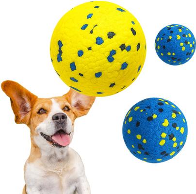 Show full view: Vila Rubber Latex Chew & Fetch Ball Dog Toy, 3 count, Assorted Colors slide 2 of 3