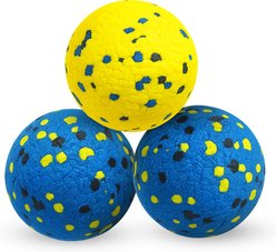 Vila Rubber Latex Chew & Fetch Ball Dog Toy, 3 count, Assorted Colors slide 1 of 3