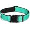 Show in main carousel: Vila Reflective Nylon Adjustable Dog Collar, Teal, Large: 16 to 24-in neck, 1-in wide slide 2 of 3