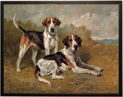 Antique Curiosities Hunting Dogs Oil Painting