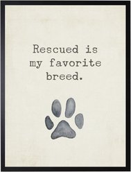 Antique Curiosities Rescued Quote with Paw Print