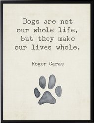 Antique Curiosities Roger Caras Quote with Paw Print