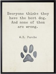 Antique Curiosities W.R Purche Quote with Paw Print slide 1 of 2