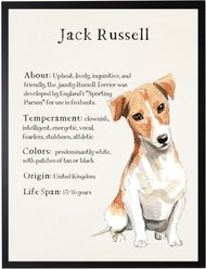 Antique Curiosities Jack Russell Dog Watercolor Print