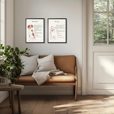 Show full view: Antique Curiosities Westie Dog Watercolor Print slide 2 of 2