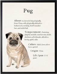 Antique Curiosities Pug Dog Watercolor Print
