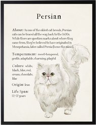 Antique Curiosities Persian Cat Watercolor Print slide 1 of 2