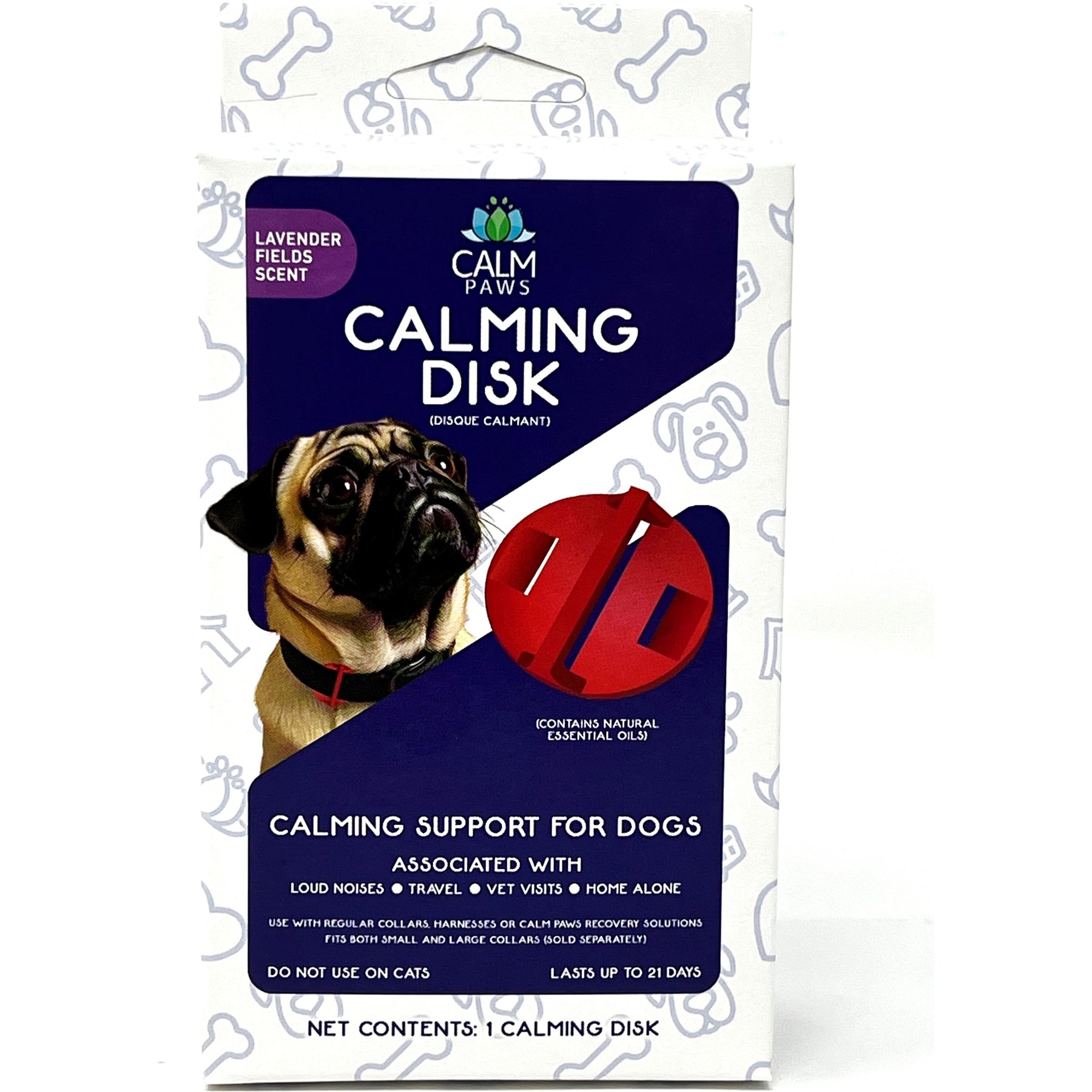 Calm Paws Behavior Support Calming Disk Collar Attachment for Dogs