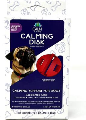 CALM PAWS Behavior Support Calming Disk Collar Attachment for Dogs