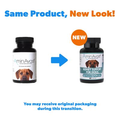 AMINAVAST Kidney Support Dog Supplement, 60 count - Chewy.com
