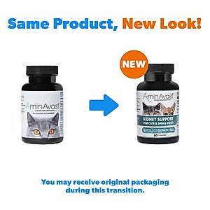 AminAvast Kidney Support Cats & Small Dogs Supplement, 60 count