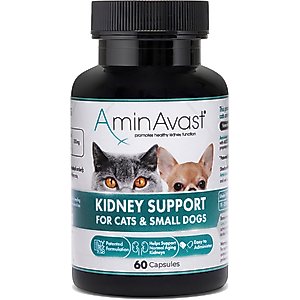 AminAvast Kidney Support Cats & Small Dogs Supplement, 60 count