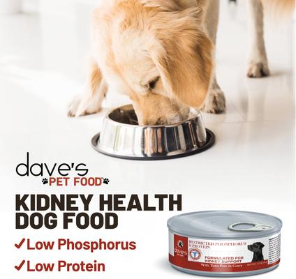 Show full view: Dave's Pet Food Restricted Phosphorus & Protein Tuna Pate Wet Dog Food, 5.5-oz can, case of 12 slide 8 of 14