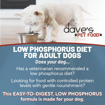 Show full view: Dave's Pet Food Restricted Phosphorus & Protein Tuna Pate Wet Dog Food, 5.5-oz can, case of 12 slide 5 of 14