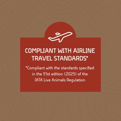 Show full view: SportPet Designs Airline Compliant Dog Kennel, Grey, XX-Large: 39-in slide 6 of 12