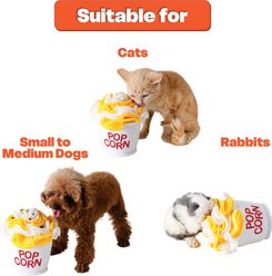 LuftPets Popcorn Snuffle Soft & Washable Plush Dog Toy, Yellow slide 2 of 8