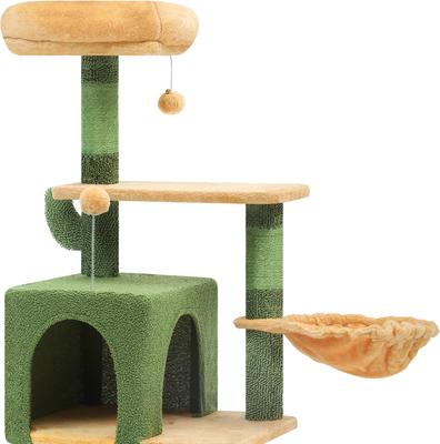 Show full view: Wooflex 45-in Cactus Multi-Level Cat Tree & Condo slide 6 of 7