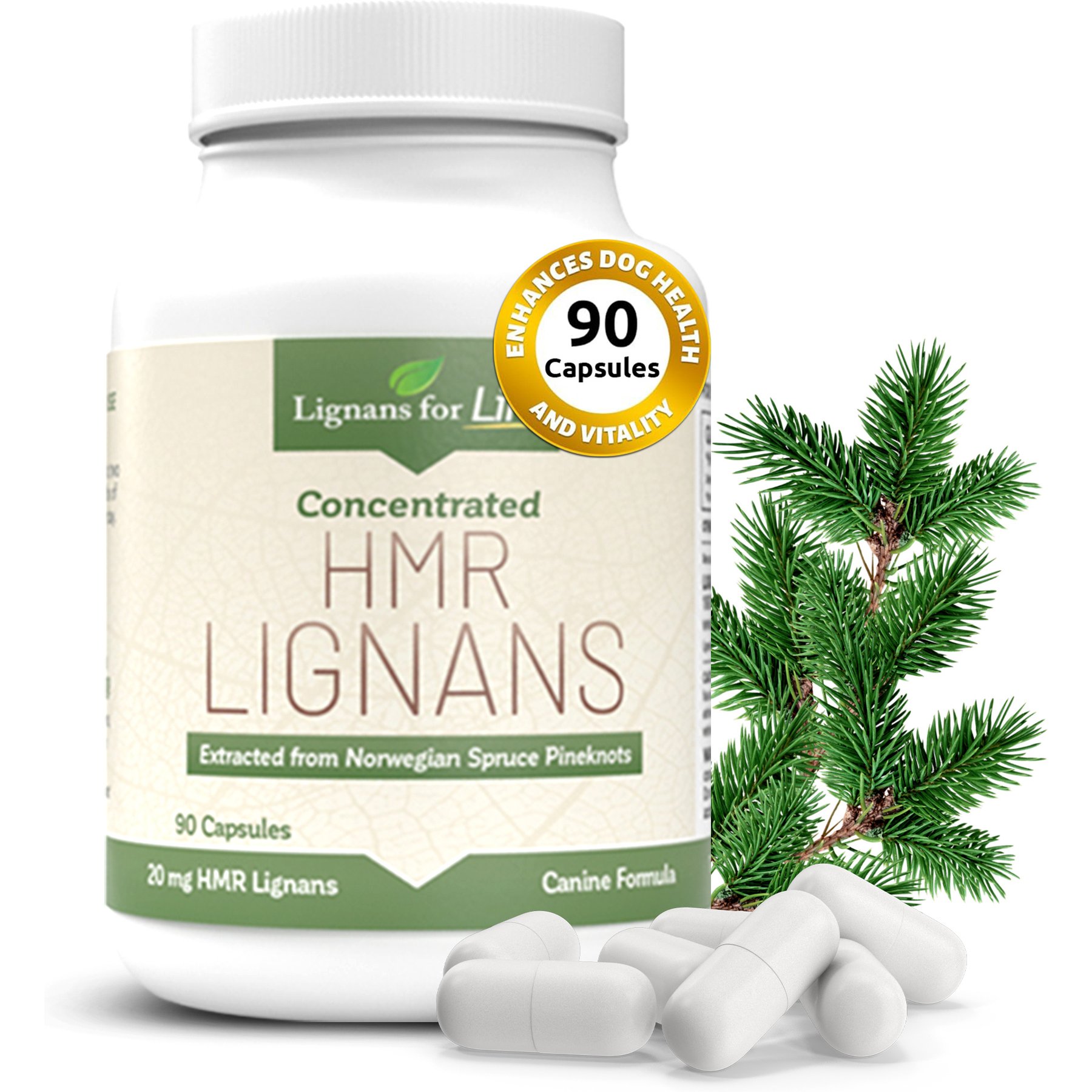 K9 Select Lignans for Life 20-mg HMR Capsules Hormone Supplement for Dogs, 500-mL bottle