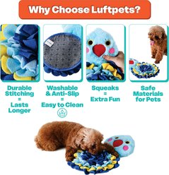 LuftPets Blue Bird Snuffle Squeaky & Washbale Plush Dog Toy, Blue slide 2 of 9
