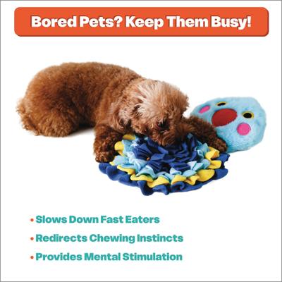 Show full view: LuftPets Blue Bird Snuffle Squeaky & Washbale Plush Dog Toy, Blue slide 4 of 12