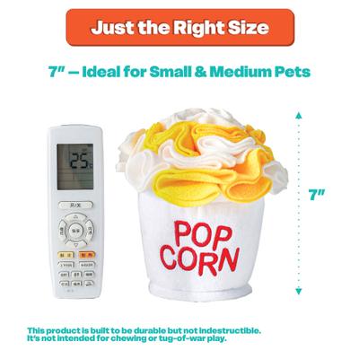 Show full view: LuftPets Popcorn Snuffle Soft & Washable Plush Dog Toy, Yellow slide 7 of 11
