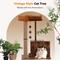 Show in main carousel: FUKUMARU 32.6-in Retro Wooden Cat Tree slide 3 of 7