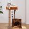 Show in main carousel: FUKUMARU 32.6-in Retro Wooden Cat Tree slide 1 of 7