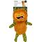 Show in main carousel: Kensie Big Foot Faux Fur Jumbo Plush Dog Toy with Squeakers & Crinkle Sounds, Orange, 20-in slide 1 of 6