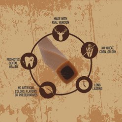 Rewardables Wild Chews Venison Recipe Limited Ingredient Dog Chews, 12 count slide 2 of 5