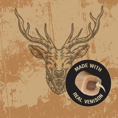 Show full view: Rewardables Wild Chews Venison Recipe Limited Ingredient Dog Chews, 12 count slide 5 of 6