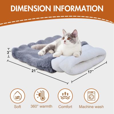 Show full view: GOOPAWS 4 in 1 Self Warming Cat Sack Bed Cave, Grey slide 5 of 8