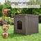 Show in main carousel: KAMABOKO Weatherproof PP Plastic Indoor & Outdoor Cat House, Grey slide 5 of 7