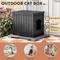 Show in main carousel: KAMABOKO Weatherproof PP Plastic Indoor & Outdoor Cat House, Black slide 5 of 7