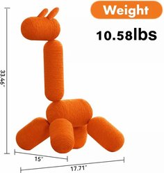KOUSEI Large Giraffe Tower Modern Climb Toy Play Center 33.46-in Cotton Cat Tree & Condo, Orange slide 2 of 6