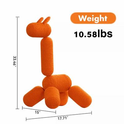 Show full view: KOUSEI Large Giraffe Tower Modern Climb Toy Play Center 33.46-in Cotton Cat Tree & Condo, Orange slide 6 of 8