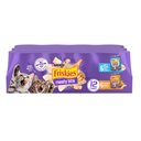 Friskies Meaty Bits with Ocean Fish & Chicken Dinner Chunks in Gravy Variety Pack Canned Wet Multi Cat Food, 13.5-oz can, 12 count