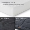 Show in main carousel: Bedsure Thin Reversible Dog Crate Mat, Grey, 35-in slide 3 of 8