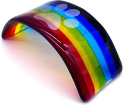 Kiku Handmade Rainbow Bridge Dog Paw Fused Glass Handmade Memorial slide 2 of 5
